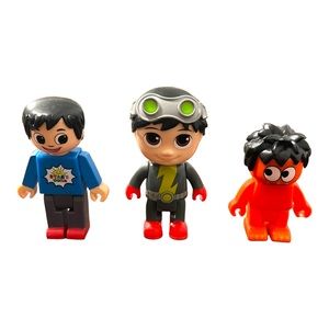 Ryan’s World Toy Figures Lot of 3
